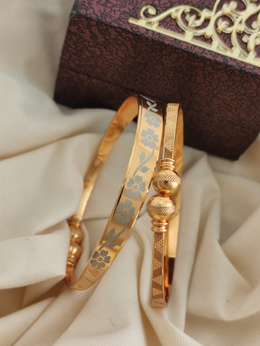 CNC Gold Plated Kadli Bracelets Wholesale Market In Surat With Price

